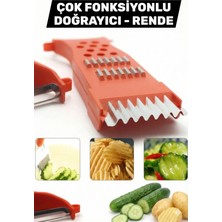 Manosta 3’ü 1 Arada Çok Fonksiyonlu Sebze Doğrayıcı | Spiral Rende + Jülyen Kesici + Soyacak | Pratik