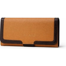 Louisiana Polo Tony Bellucci Hakiki Deri Kadın Cüzdan Taba T13