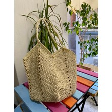 Rabika Lale Model Hasır Çanta