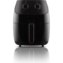 Allians Geniş Kapasiteli Siyah Airfryer, 3 Yıl Garantili, Sağlıklı Pişirme
