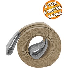 PremiumPort 6 Ton, 6 Metre Polyester Spanzet, Sağlam Yük Kaldırma ve Taşıma Halatı