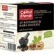 Cemil Efendi At Kestaneli Kara Halileli Çay Süzen Poşet 45'li