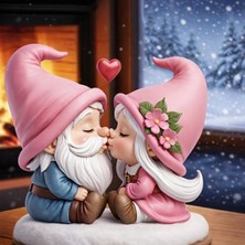 Wammolds Öpüşen Sevgili Gnomlar Silikon Kalıp