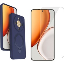 Teleplus Honor Magic 8 Lite Kılıf Samara Yüzüklü Kılıf ve Nano Ekran Koruyucu