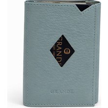 Grande Hakiki Deri Erkek Kartlık Cüzdan Mint Yeşil 850
