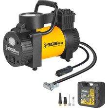 PremiumPort 12V Hava Kompresörü 100 Psı Basınç Gösterge ile Taşınabilir ve Güçlü