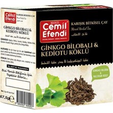 Cemil Efendi Ginkgo Bilobalı Kedi Otu Köklü Çay Süzen Poşet 45'li