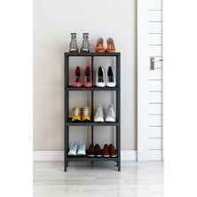 Dekozum 4 Katlı Plastik Ayakkabılık, Plastik Ayakkabı Organizeri, Plastik 4 Katlı Ayakkabılık