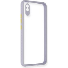 Buğz Xiaomi Redmi 9A Kılıf Miami Şeffaf Silikon - Lila