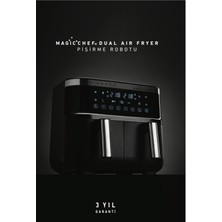 King Dual Air Fryer Pişirme Robotu, Hızlı ve Sağlıklı Yemekler Için Mükemmel