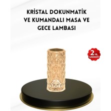 Argesco Mühendislik Kristal Tasarımlı Rgb LED Gece Lambası – Kumandalı, Renk Değiştiren Dekoratif Işık