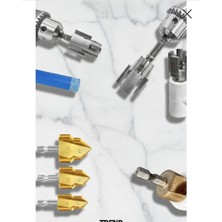 PremiumPort 5 Parça Pvc Boru Diş Açma ve Havşa Seti, Pratik ve Dayanıklı