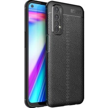 Buğz Realme 7 Kılıf Auto Focus Kapak - Siyah