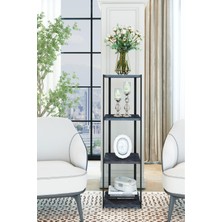 Dekozum Salon Dekoratif Raf Sehpa Kitaplık Çok Amaçlı Raf