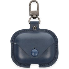 Buğz Airpods 3 (3.nesil) Çanta Deri Kılıf - Lacivert