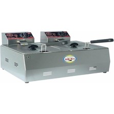 Allians Pratik ve Geniş Kapasiteye Sahip 3+3 Litre Fritöz, Sağlıklı Pişirme Için Ideal