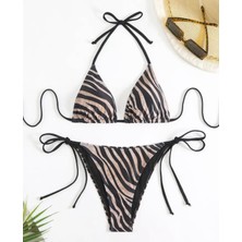 Punix Punıx Özel Seri Brezilya Model  Yandan Bağlamalı Yüksek Kalite Scuba Dalgıç Kumaş Bikini Takımı