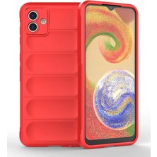 Buğz Samsung Galaxy A04E Kılıf Optimum Silikon - Kırmızı
