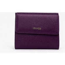 Louisiana Polo Grande Hakiki Deri Kadın Cüzdan Mürdüm 2765