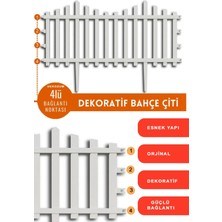 Dekozum Dekoratif Bahçe Çiti, Plastik Çit, Peyzaj Çiti, Modern Bahçe Çiti 1 Adet (59CM) 39X59CM
