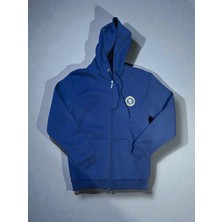 North Stand Chelsea Slim Fit Dar Kalıp Kapüşonlu Fermuarlı Sweatshirt