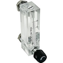 PremiumPort Debimetre Lzm Gaz 2-20 L/dk, Ayar Vanalı, Debi Ölçer, Şamandıralı