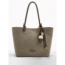 Kriste Bell Kadın Çanta Nubuk Vizon 7460