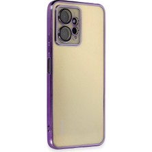 Buğz Xiaomi Redmi Note 12 4g Kılıf Razer Lensli Silikon - Mor