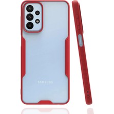 Buğz Samsung Galaxy A23 4g Kılıf Platin Silikon - Kırmızı