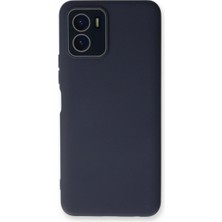 Buğz Vivo Y15S Kılıf Lansman Glass Kapak - Lacivert