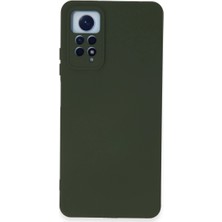 Buğz Xiaomi Redmi Note 12 Pro 4g Kılıf Nano Içi Kadife Silikon - Koyu Yeşil