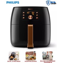 Allians Yüksek Kapasiteli 7,3 L Ultra Premium Akıllı Hava Fritöz Siyah Bakır