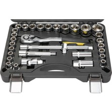 32 Parça 1/2inç Altı ve 12 Köşe Cr-V Lokma Seti