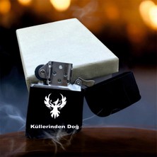 Doğru Grafik Anka Kuşu Tasarımlı Benzinli Çakmak