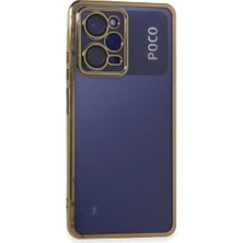 Buğz Xiaomi Poco X5 Pro 5g Kılıf Razer Lensli Silikon - Gold