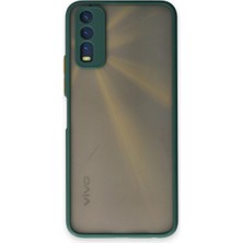 Buğz Vivo Y11S Kılıf Montreal Silikon Kapak - Yeşil