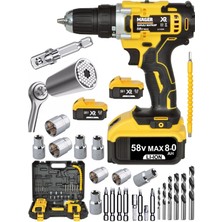 PremiumPort 21V Şarjlı Akülü Vidalama Matkap Seti – Güç ve Performans Için Ideal