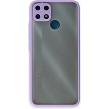 Buğz Realme C25 Kılıf Montreal Silikon Kapak - Mor