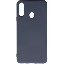 Buğz Samsung Galaxy A20S Kılıf Nano Içi Kadife Silikon - Gri