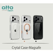 Otto Tech Kristal Magsafe Kılıf iPhone 17 Pro Max Şeffaf-Turuncu
