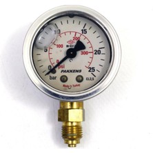 PremiumPort 0-25 Bar 63 mm Alttan Bağlantılı Gliserinli Manometre G 1/4 Inç