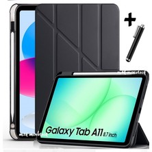 M.TK Moveteck Samsung Galaxy Tab A11 8.7 Inç 2025 Uyumlu Kılıf Kalem Bölmeli Uyku Modlu Standlı Kapak SM-X130