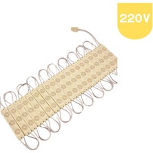 Powerr Led Aydınlatma 200 Adet 220 Volt 2 Watt 3 Lensli Beyaz 2835 Smd LED Modül IP65 1 Paket