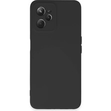 Buğz Realme C35 Kılıf Nano Içi Kadife Silikon - Siyah
