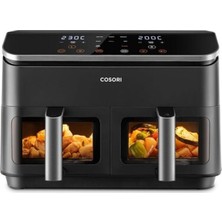 Allians 8'i Birlikte Çok Amaçlı Air Fryer 8.5 Litre Çift Sepetli