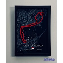 Snickerdoodles Monaco F1 Pisti 3 Boyutlu, Çerçeveli Tablo - Formula 1 Dekoru