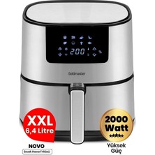 Allians 2000W Yüksek Güç Inox Xxl Dokunmatik Airfryer, Yağsız Sıcak Hava Fritözü