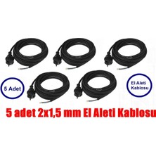 PremiumPort 5'li Kablo Taşlama ve Matkap Uygun Uzunlukta, Güçlü ve Dayanıklı