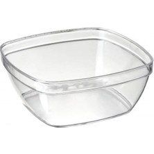 Yorulmaz Ambalaj Kristal Kare Kase 330 cc 10 Adet