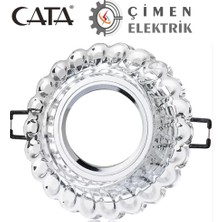 Eco Lounge Cata Ct 6594 Sümbül Cam Spot Kasası LED Çerçeveli Günışığı - Priz ve Anahtar Için Uyumlu Çerçeve